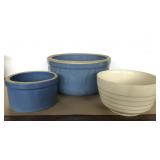 Stoneware trio