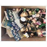 Vintage thread and sewing accessories