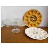 Cake stand with egg plates