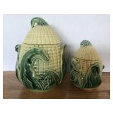 Stanfordware corn jar pair