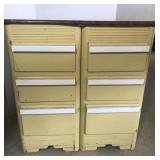 Art Deco painted dual cabinet