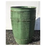 Painted old wood nail keg