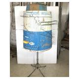 Vintage rotating tool display rack