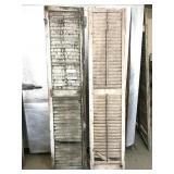 Large 7 ft. old shutter pair 2