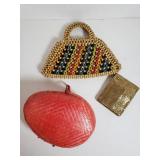 Unique vintage purse lot with wallet