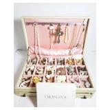 Loaded vintage jewelry box