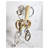 Clear bracelet display with bracelets