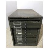 Vintage industrial photograph archive cabinet