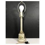 Antique metal flower lamp