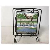 Vintage wire Kentucky napkin holder