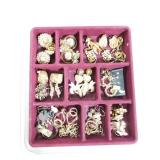 Gold clip on earrings