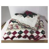 Vintage quilt and pillow shams