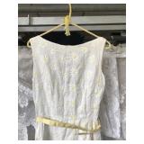 Vintage floral embroidered sun dress