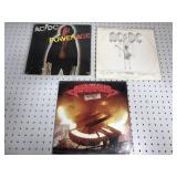Two AC/DC records and Krokus album