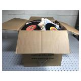 Box of 45 rpms records