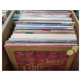 Christmas record box lot