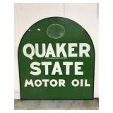 Quaker State motor oil metal sign