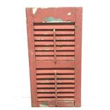 Vintage painted shutter