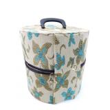 Vintage round suitcase