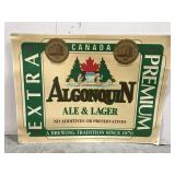 Algonquin metal beer sign