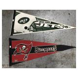 Two NFL pennants