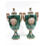 Pair of decorative pottery