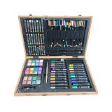 Art set in wooden box