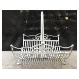 Vintage iron magazine or kindling rack