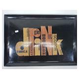 Mid century Couroc drink platter