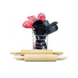 Kitchen utensil lot with rolling pins