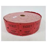 Roll of raffle tickets