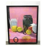 Colorful canvas painting