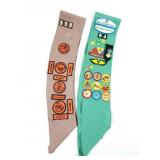 Girl scout sashes with patches