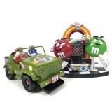 M&M candy dispenser and truck