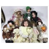 Mixed media doll collection