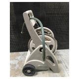 Hose reel w/ hose & sprayer nozzle
