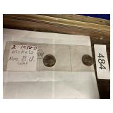1950 D Nickels Nice Bu Coins Set Of 2