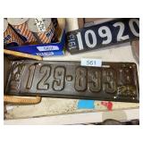 Wisconsin License Plate 1925