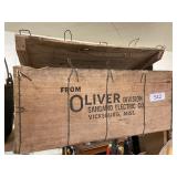 Oliver Division Wooden Crate