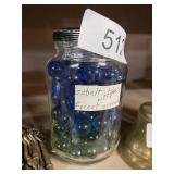 Cobalt Blue And Forest Green Marbles