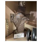Metal Eagle Cross Figurine Paper Weight?