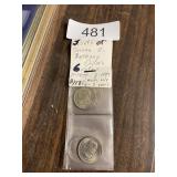 Susan B Anthony Dollars Six Coins Total Three