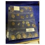 World Coins Two Sheets 20 Coins Per Sheet