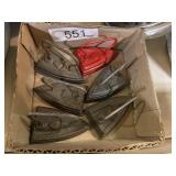 Six Metal Irons Miniature