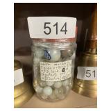 White Marbles Multiple Sizes Some Shooters
