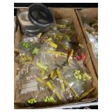 Fishing Jig Lures Multicolored With Fishing Line