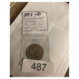 1973D Eisenhower Dollar Some Residue Around Edges