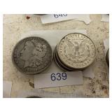 Set Of Six Morgan 1964 Or Older $1 Coins