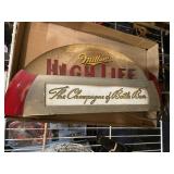 Miller Highlife Champagne Bottle Beer 3-D Lighted