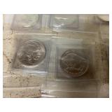 Set Of 2 .9999 Fine Silver 1 Troy Ounce Buffalo